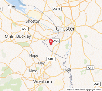 Map of Dodleston, EnglandEngland