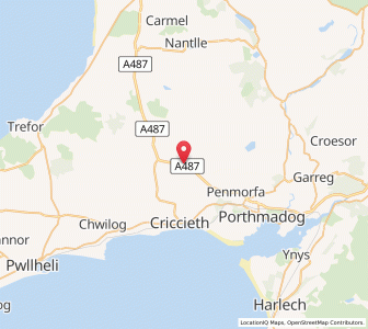 Map of Dolbenmaen, WalesWales