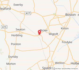 Map of Donington, EnglandEngland