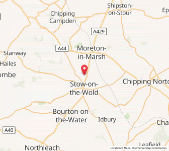 Map of Donnington, EnglandEngland