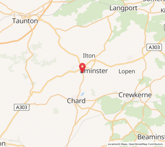 Map of Donyatt, EnglandEngland