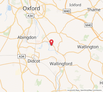 Map of Dorchester on Thames, EnglandEngland