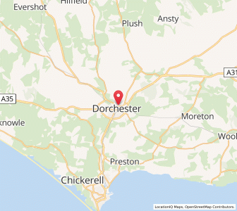 Map of Dorchester, EnglandEngland