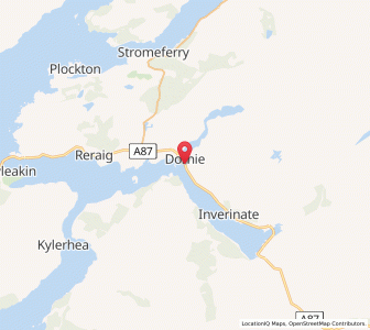 Map of Dornie, ScotlandScotland