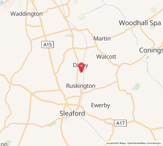 Map of Dorrington, EnglandEngland