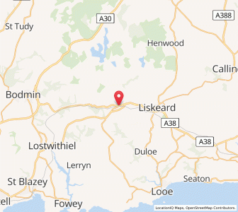 Map of Doublebois, EnglandEngland