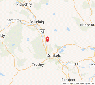 Map of Dowally, ScotlandScotland