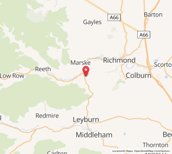 Map of Downholme, EnglandEngland