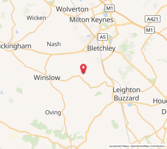 Map of Drayton Parslow, EnglandEngland