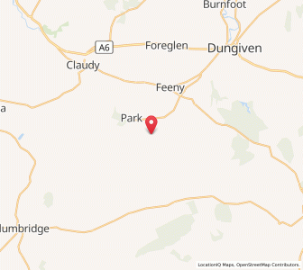 Map of Dreen, Northern IrelandNorthern Ireland