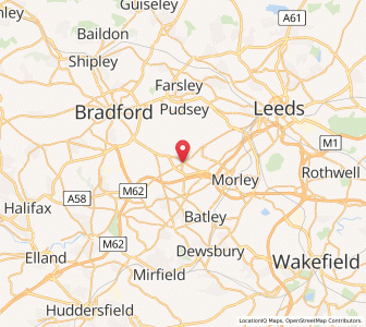 Map of Drighlington, EnglandEngland