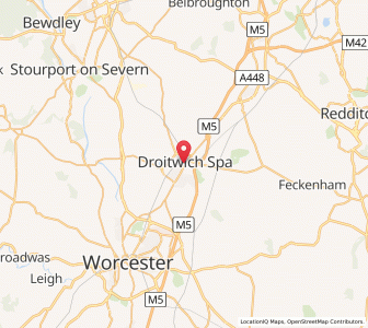 Map of Droitwich, EnglandEngland
