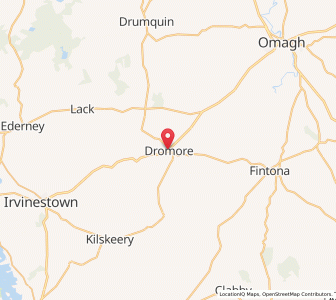 Map of Dromore, Northern IrelandNorthern Ireland