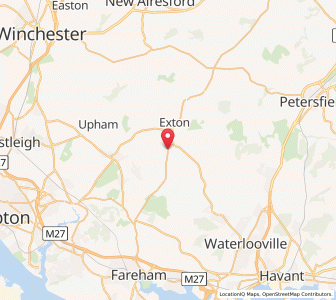 Map of Droxford, EnglandEngland