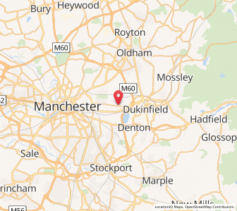 Map of Droylsden, EnglandEngland