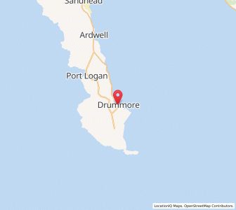 Map of Drummore, ScotlandScotland