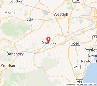 Map of Drumoak, ScotlandScotland