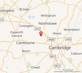 Map of Dry Drayton, EnglandEngland