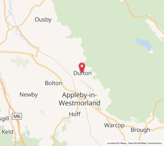 Map of Dufton, EnglandEngland