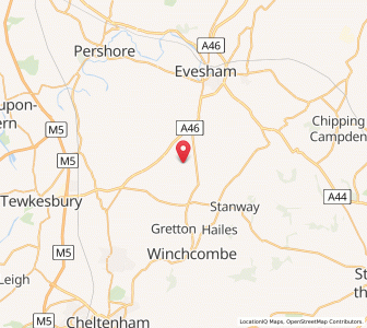 Map of Dumbleton, EnglandEngland