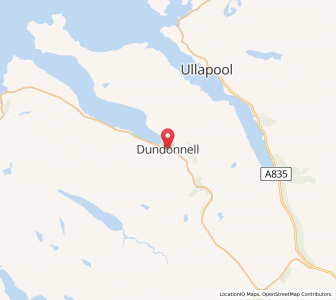 Map of Dundonnell, ScotlandScotland