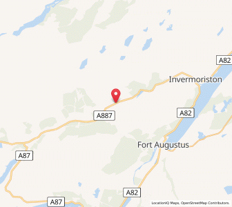 Map of Dundreggan, ScotlandScotland