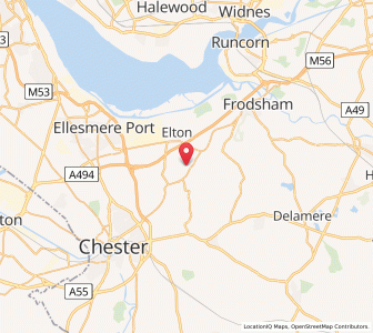 Map of Dunham on the Hill, EnglandEngland