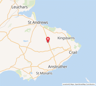 Map of Dunino, ScotlandScotland