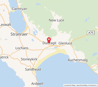 Map of Dunragit, ScotlandScotland