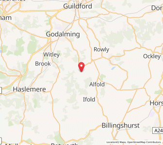 Map of Dunsfold, EnglandEngland