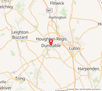 Map of Dunstable, EnglandEngland