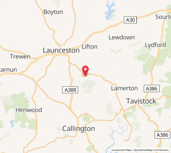 Map of Dunterton, EnglandEngland