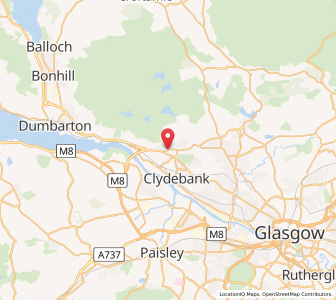 Map of Duntocher, ScotlandScotland