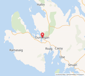 Map of Dunvegan, ScotlandScotland