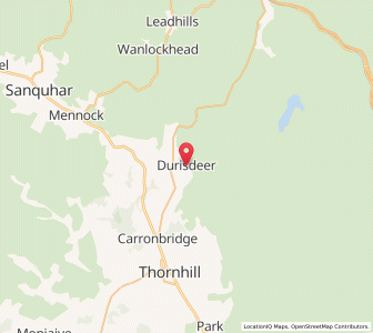 Map of Durisdeer, ScotlandScotland