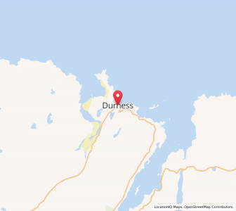 Map of Durness, ScotlandScotland