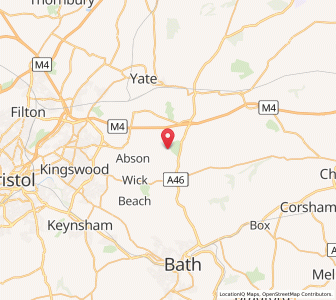 Map of Dyrham, EnglandEngland