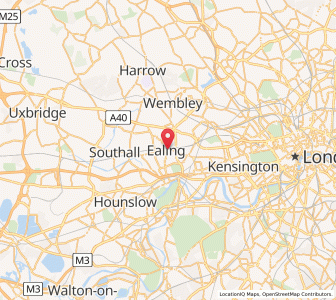 Map of Ealing, EnglandEngland