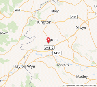 Map of Eardisley, EnglandEngland