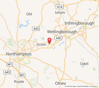 Map of Earls Barton, EnglandEngland