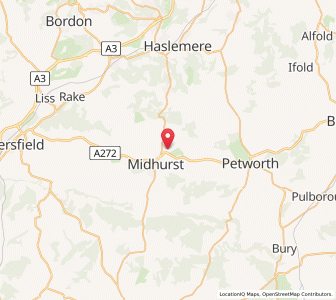 Map of Easebourne, EnglandEngland