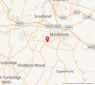 Map of East Barming, EnglandEngland
