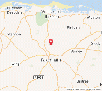 Map of East Barsham, EnglandEngland