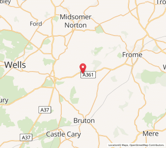 Map of East Cranmore, EnglandEngland