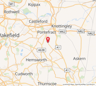 Map of East Hardwick, EnglandEngland
