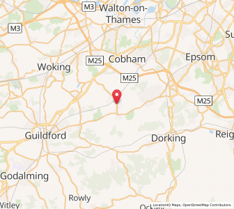 Map of East Horsley, EnglandEngland