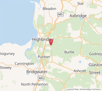 Map of East Huntspill, EnglandEngland