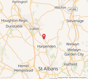 Map of East Hyde, EnglandEngland