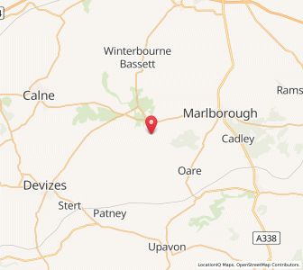 Map of East Kennet, EnglandEngland