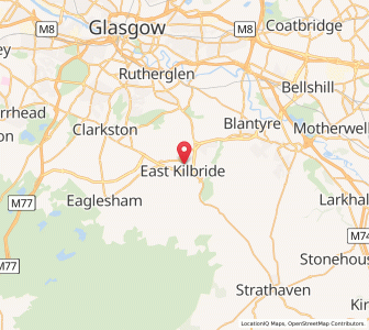Map of East Kilbride, ScotlandScotland